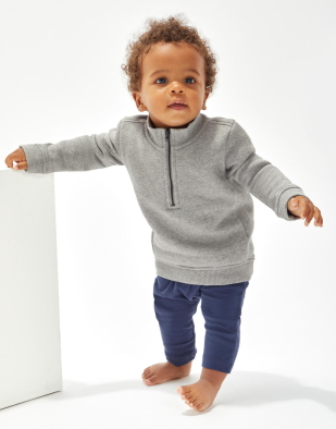 Sweatshirt Babybugz Baby Quarter Zip Sweat 07647 | Swedishmerch