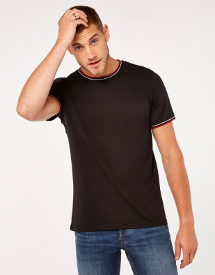 T-shirt Kustom Kit Fashion Fit Tipped Tee 10711 | Swedishmerch