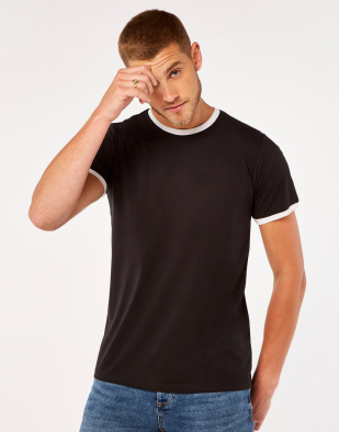 T-shirt Kustom Kit Fashion Fit Ringer Tee 10811 | Swedishmerch