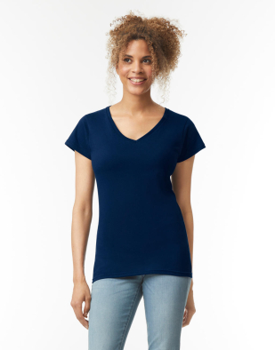 T-shirt Gildan Ladies Softstyle® V-Neck T-Shirt 10909 | Swedishmerch
