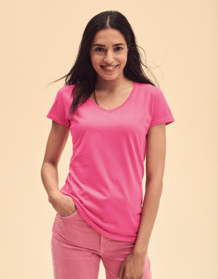 T-shirt Fruit of the Loom Ladies' Iconic 150 V Neck T 14601 | Swedishmerch