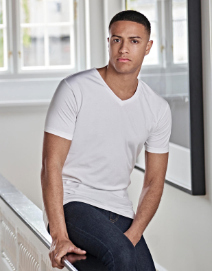 T-shirt Tee Jays Mens Stretch V-Tee 18354 | Swedishmerch