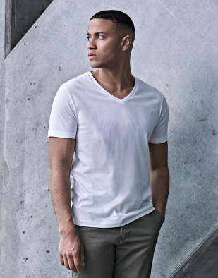 T-shirt Tee Jays Men's Fashion V-Neck Sof Tee 18454 | Swedishmerch