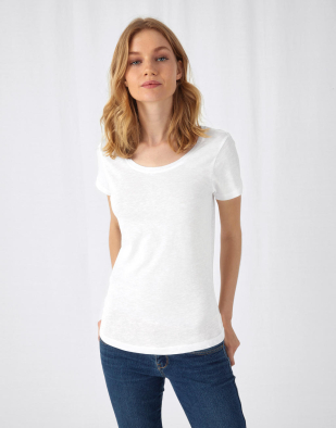 T-shirt B&C Organic Inspire Slub T /women_° 18542 | Swedishmerch