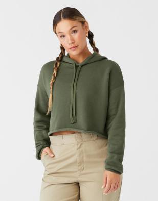 Hoodie Bella+Canvas Women's Cropped Fleece Hoodie 20206 | Swedishmerch