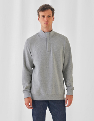 Sweatshirt B&C ID.004 Cotton Rich 1/4 Zip Sweat 21042 | Swedishmerch