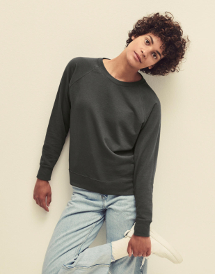 Sweatshirt Fruit of the Loom Ladies Lightweight Raglan Sweat 22901 | Swedishmerch