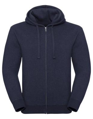 Ziphoodie Russell Men's Authentic Melange Zipped Hood Sweat 23100 | Swedishmerch