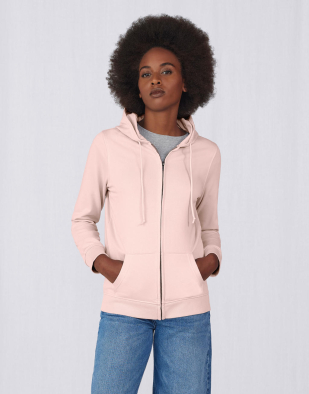 Ziphoodie B&C Organic Zipped Hooded /women 23342 | Swedishmerch
