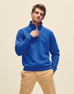 Sweatshirt Fruit of the Loom Premium Zip Neck Sweat 26101 | Swedishmerch