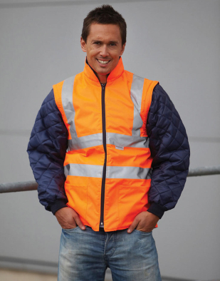 Jacka Yoko Fluo Quilted Jacket with Zip-Off Sleeves 49577 | Swedishmerch