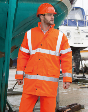 Jacka Result Safe-Guard Core Hi-Vis Motorway Coat 81833 | Swedishmerch