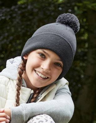 Mössa Beechfield Junior Original Pom Pom Beanie 96569 | Swedishmerch