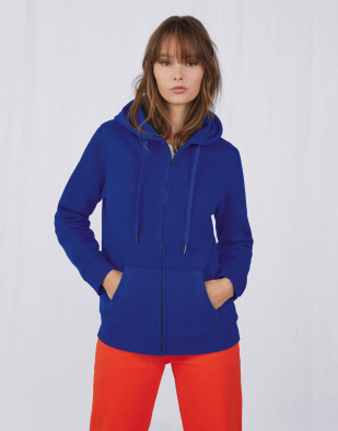 Ziphoodie B&C QUEEN Zipped Hood_° 24742 | Swedishmerch