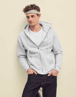 Ziphoodie Fruit of the Loom Premium Hooded Zip Sweat 29301 | Swedishmerch