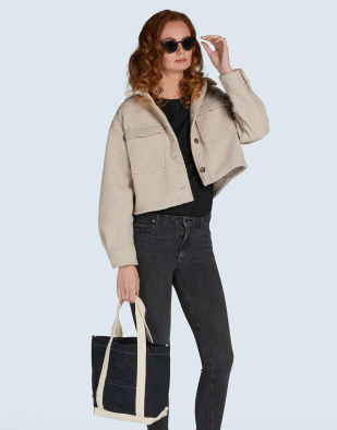 Väska Canvas Denim Shopper 63857 | Swedishmerch