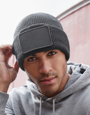 Mössa Beechfield Removable Patch Thinsulate™ Beanie 97469 | Swedishmerch