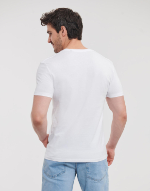 T-shirt Russell Pure Organic Men's Pure Organic V-Neck Tee 12300 | Swedishmerch