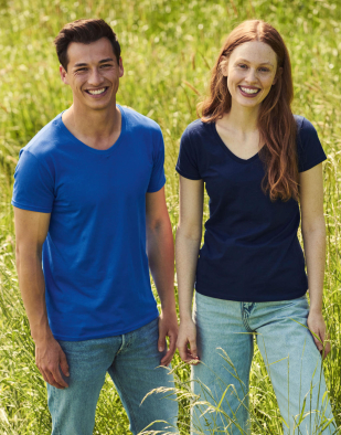 T-shirt Fruit of the Loom Ladies' Iconic 150 V Neck T 14601 | Swedishmerch
