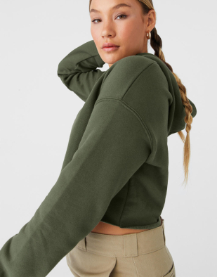 Hoodie Bella+Canvas Women's Cropped Fleece Hoodie 20206 | Swedishmerch