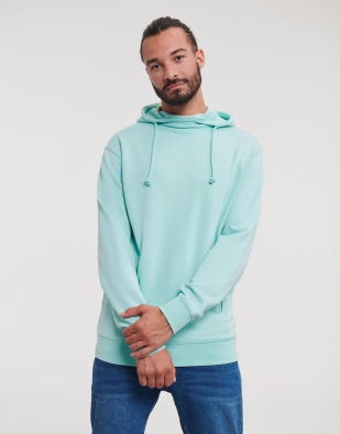 Hoodie Russell Pure Organic Pure Organic High Collar Hooded Sweat 20900 | Swedishmerch