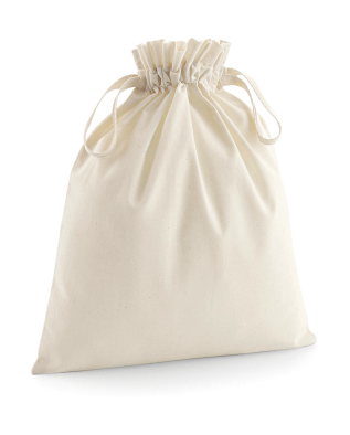 Väska Westford Mill Organic Cotton Drawcord Bag 63228 | Swedishmerch