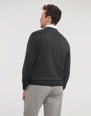 Sweatshirt Russell Collection Men's Crew Neck Knitted Pullover 78500 | Swedishmerch