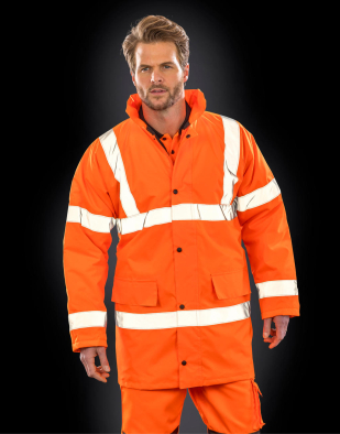 Jacka Result Safe-Guard Core Hi-Vis Motorway Coat 81833 | Swedishmerch