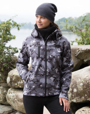 Jacka Result Urban Camo TX Performance Hooded Softshell 85933 | Swedishmerch