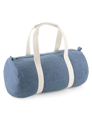 Väska Bagbase Denim Barrel Bag 91129 | Swedishmerch