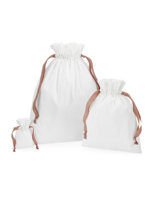 Väska Westford Mill Cotton Gift Bag with Ribbon Drawstring 92128 | Swedishmerch