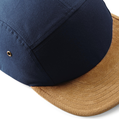 Keps Beechfield Suede Peak 5 Panel Cap 36069 | Swedishmerch