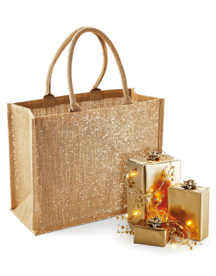 Väska Westford Mill Shimmer Jute Shopper 63728 | Swedishmerch