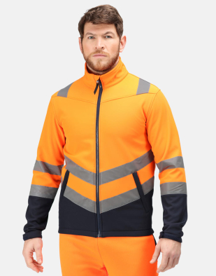 Jacka Regatta High Visibility Pro Hi Vis Softshell Jacket 98317 | Swedishmerch