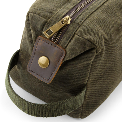 Väska Quadra Heritage Waxed Canvas Wash Bag 07930 | Swedishmerch