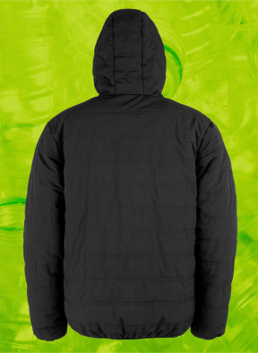 Jacka Result Genuine Recycled Black Compass Padded Winter Jacket 20633 | Swedishmerch