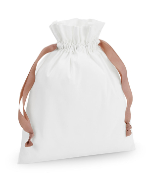 Väska Westford Mill Cotton Gift Bag with Ribbon Drawstring 92128 | Swedishmerch